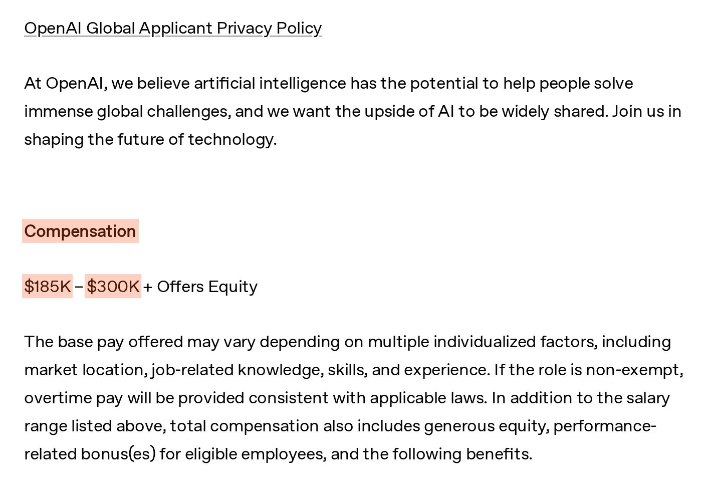 OpenAI's posting for a forward deployed engineer in San Francisco.